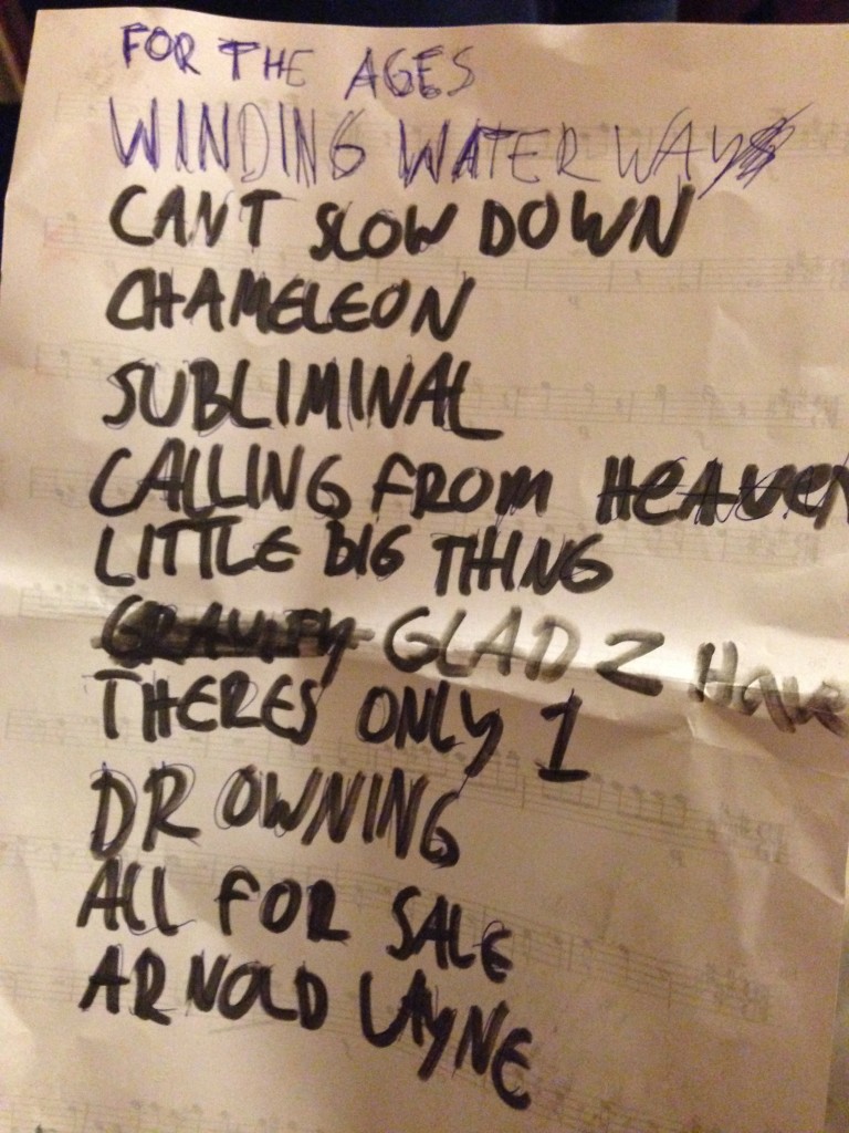 Setlista akt 1